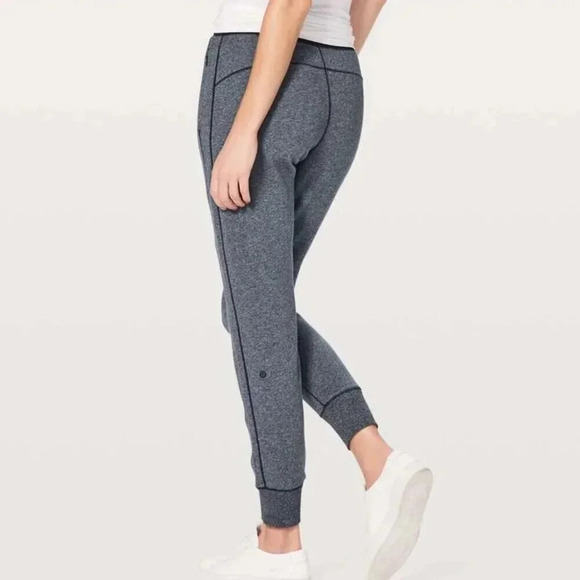 Lululemon Cool & Collected Jogger *28" Heathered  Speckled True Navy | 8 - Picture 1 of 12